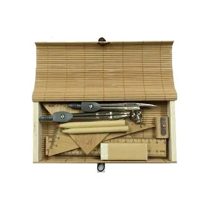 Onyx   Green 10pc Bamboo Math Set with Box