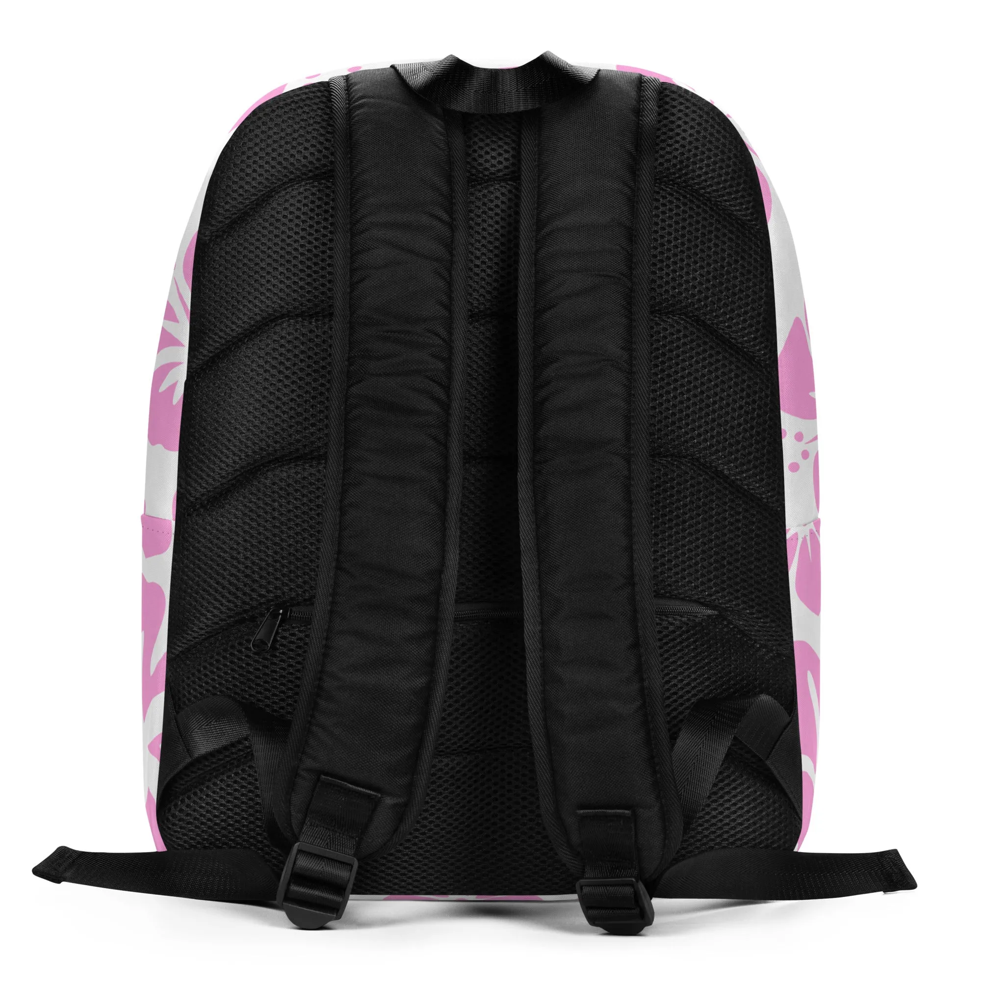 Pink and White Hawaiian Print Backpack