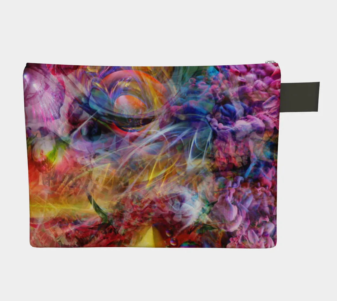 PSYCHEDELIC CIRCUS ZIPPER POUCH