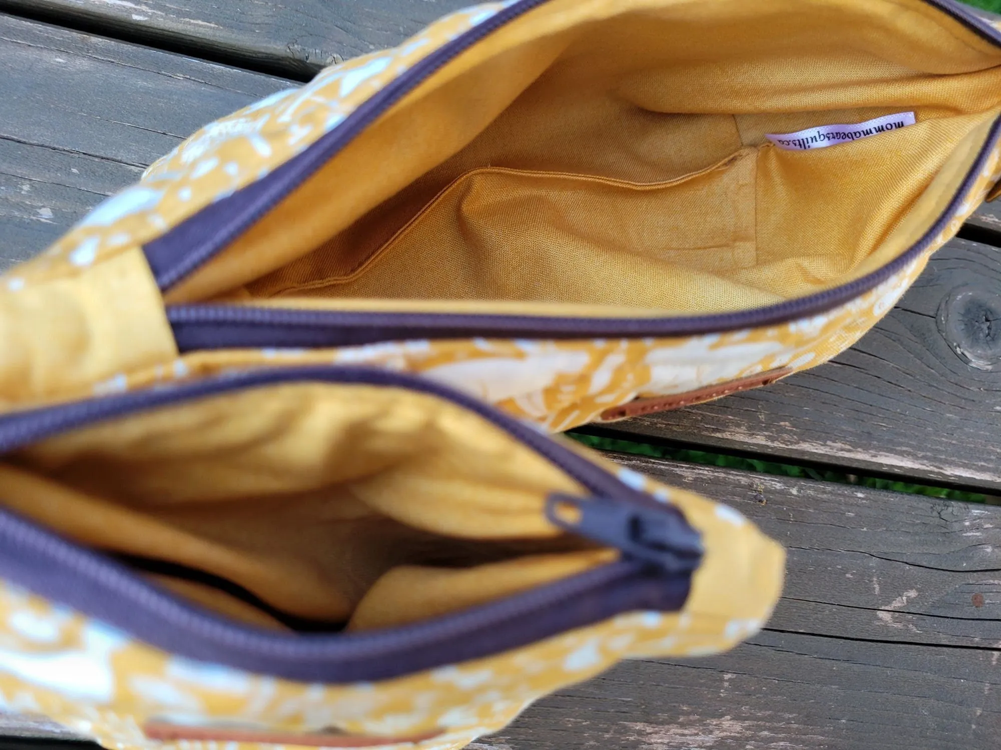 Quilted Zipper Pouch Set