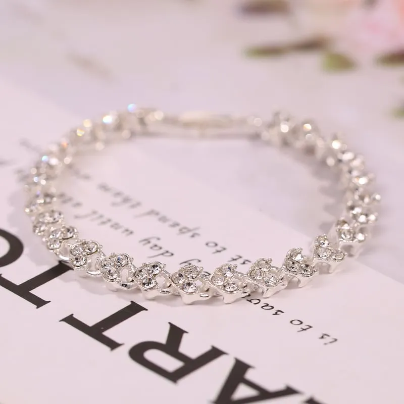 Rhinestones Watch with Bracelet