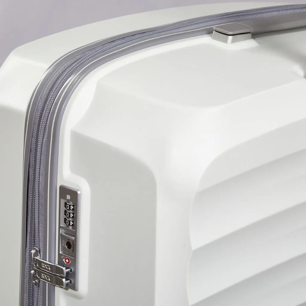 Rock Sunwave 66cm Medium Expander Hardsided Luggage - White