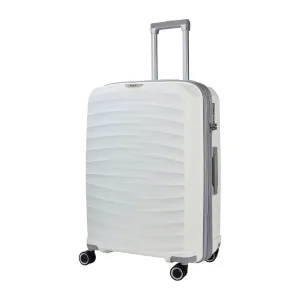 Rock Sunwave 66cm Medium Expander Hardsided Luggage - White