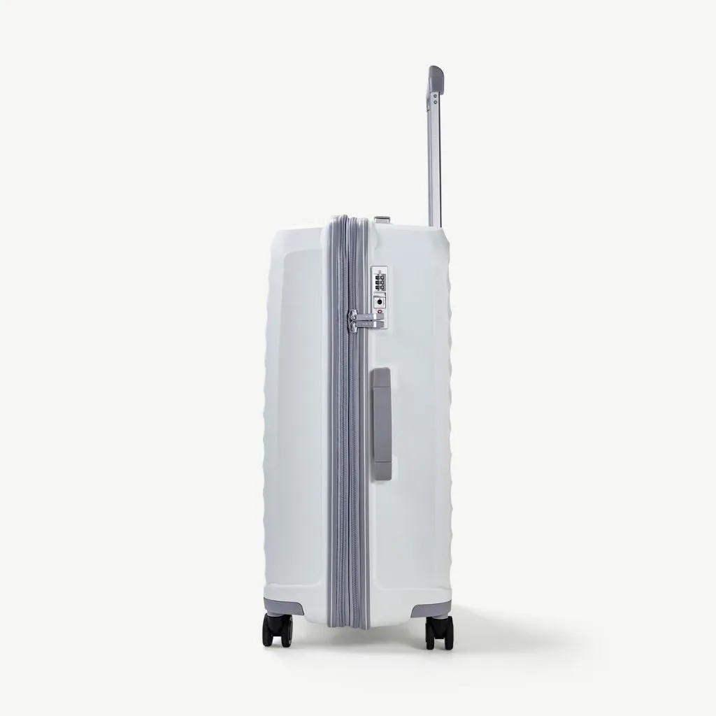 Rock Sunwave 66cm Medium Expander Hardsided Luggage - White