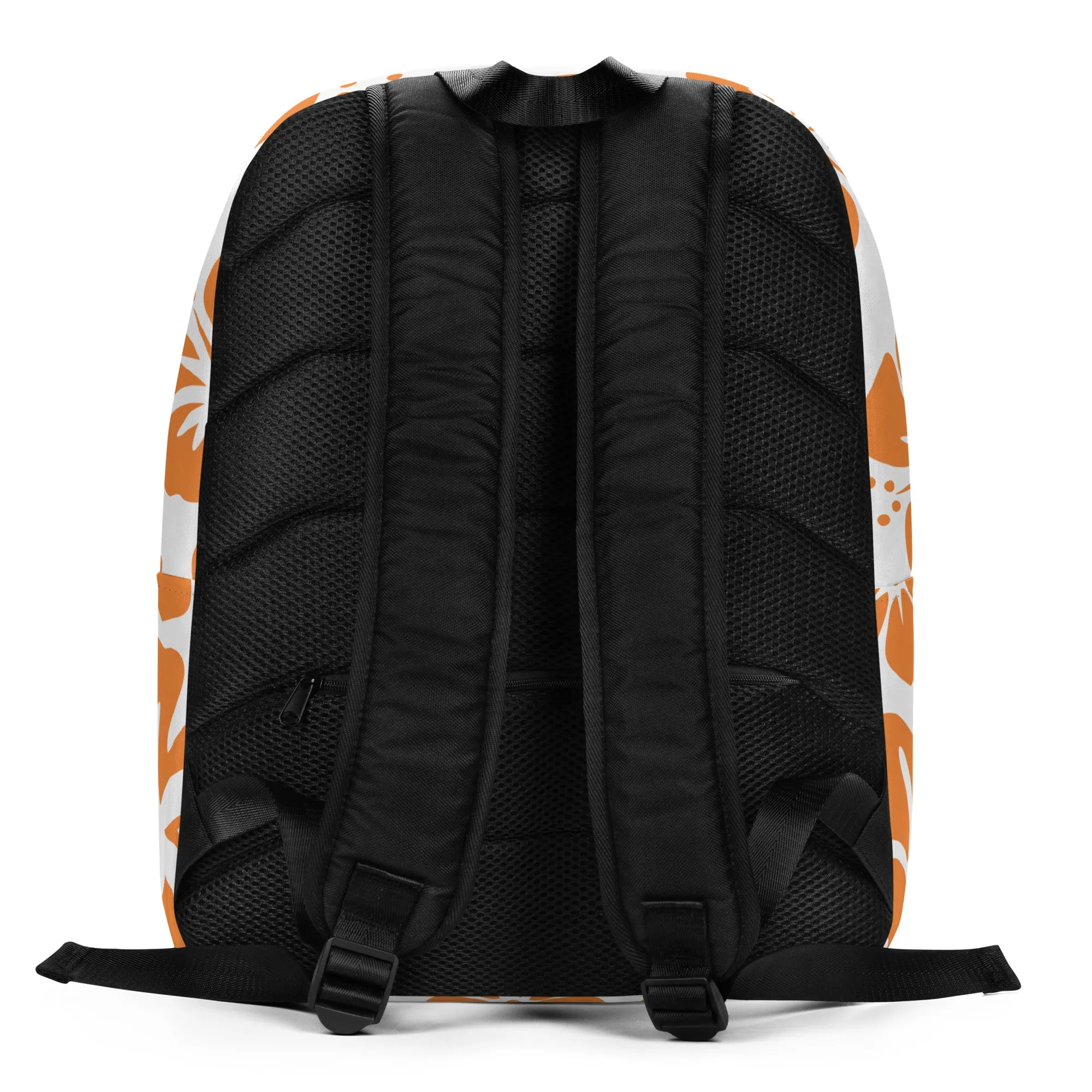 Royal Blue and Orange Hawaiian Print Backpack