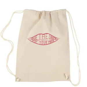 Save The Drama For Your Mama Drawstring Backpack