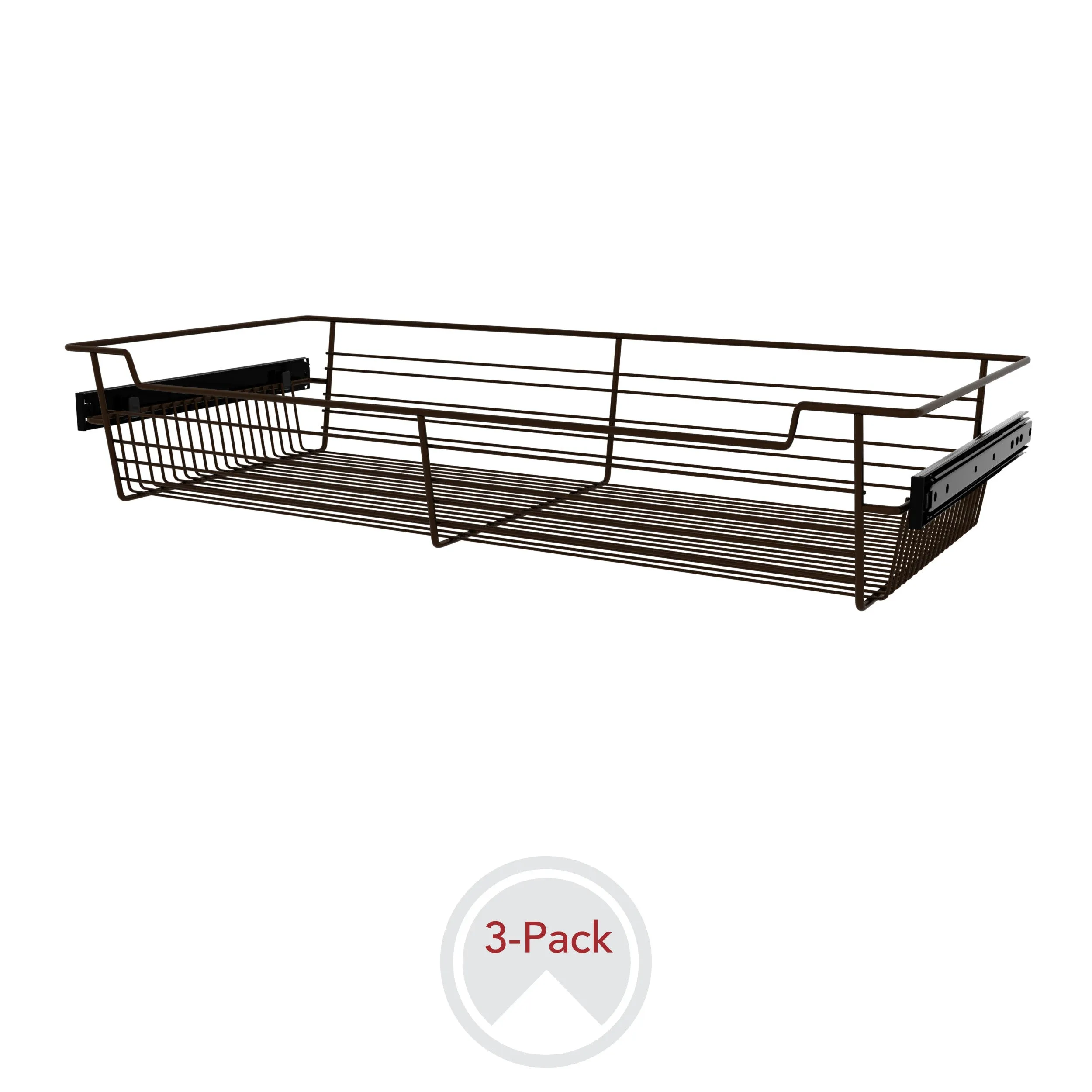 Sidelines / CBSL-301405BZ-3 / 30" W Closet Baskets for Custom Closet Systems (3-pack)