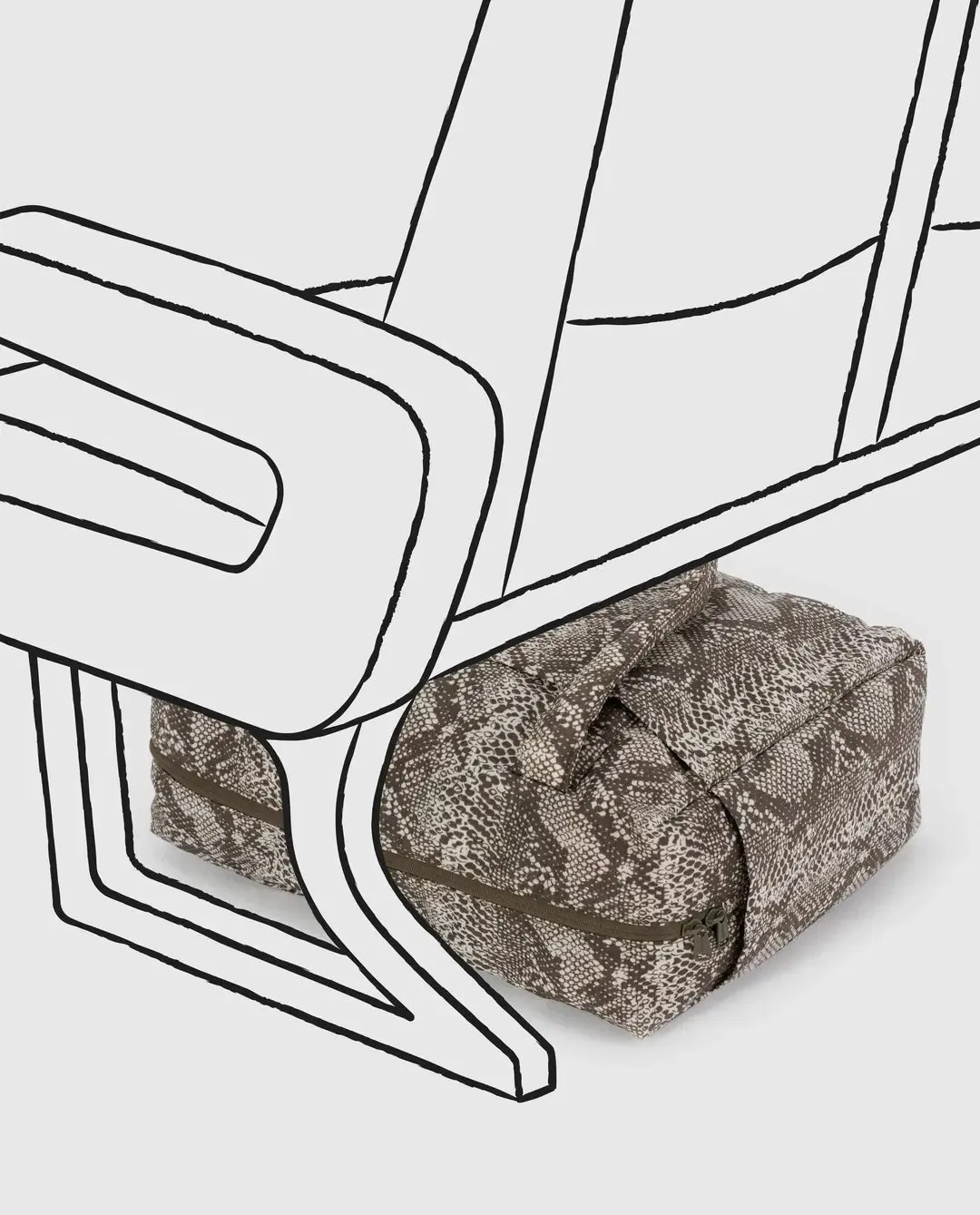 Small Cloud Carry-On Snakeskin | Baggu