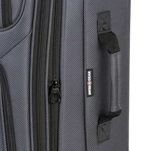SwissGear Expandable Luggage, Dark Grey, 25-Inch