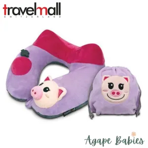 TravelMall Kid’s Inflatable Travel Pillow (Piglet Edition)