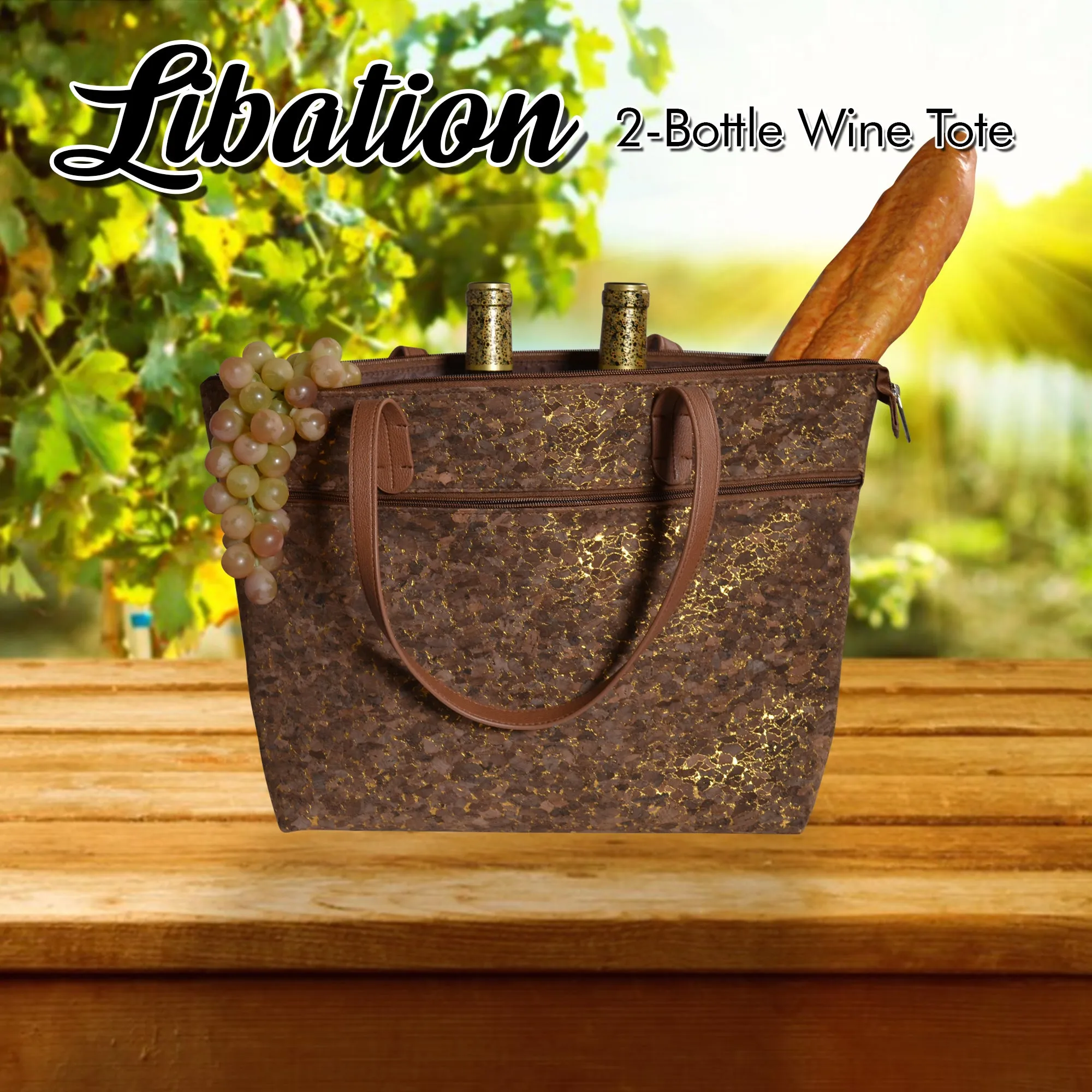 Two Bottle Tote Libation Design