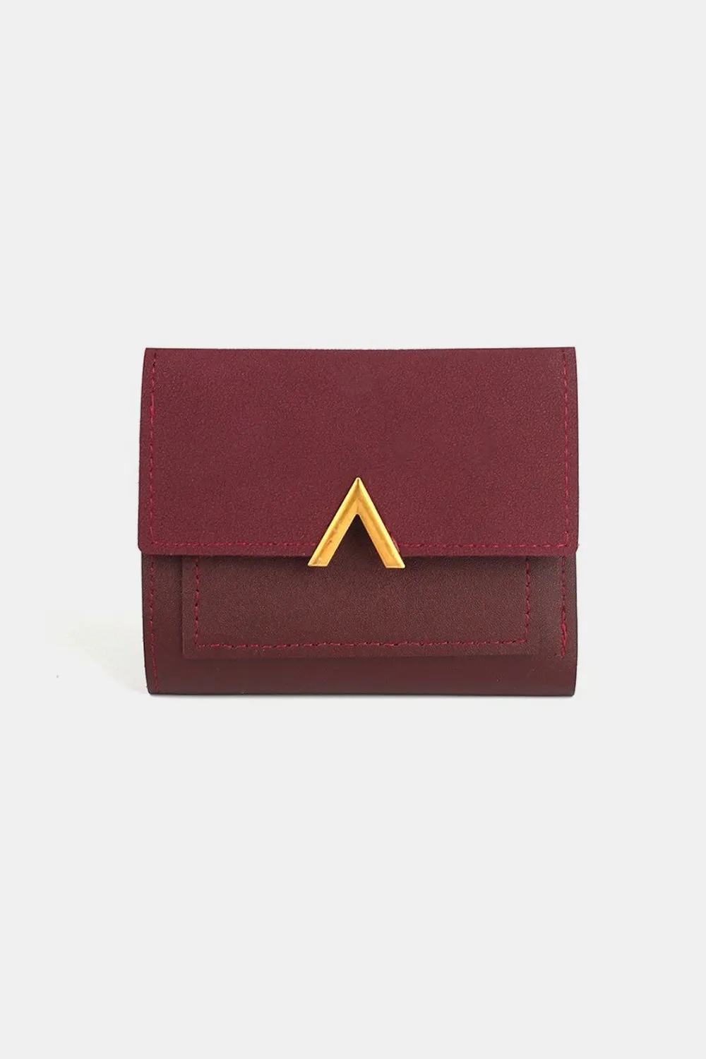 Vegan Leather Compact Trifold Wallet